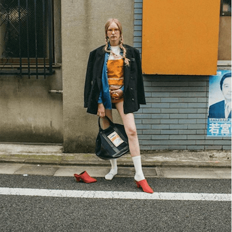 MAISON EUREKA febric mule ファブリックミュール