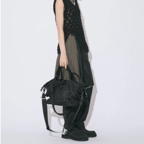 beautiful people    over engineering hanging tote bag