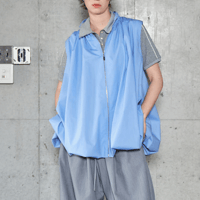MAISON SPECIAL  Balloon Silhouette Typewriter Tunic　<blue>