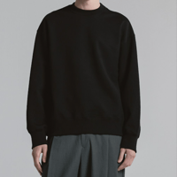 CINOH      HELENEスウェットエルボーパッチディテールPO[BLACK]