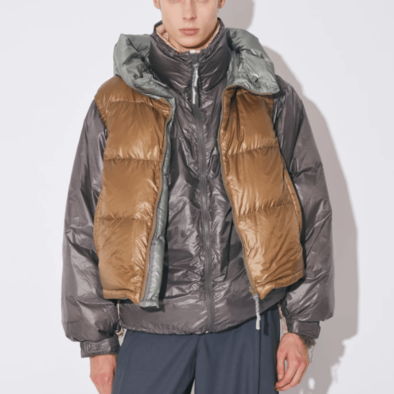 beautiful people NANGA multilayering down vest