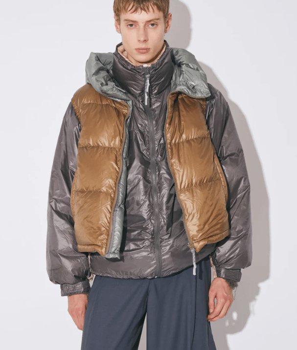beautiful people NANGA multilayering down vest