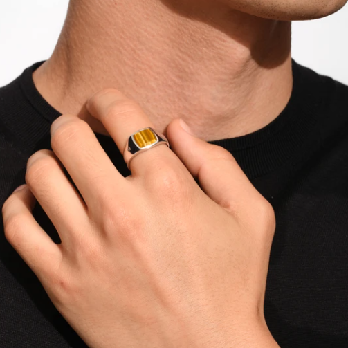 TOMWOOD Key Ring Tiger Eye | UNKER