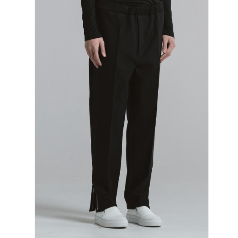 CINOH コットンリラックスパンツ[BLACK] | UNKER