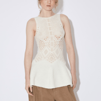 beautiful people   stretchy lace knitted tunic top
