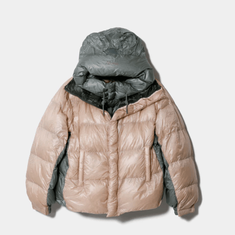 beautiful people　　NANGA multilayering down vest blouso