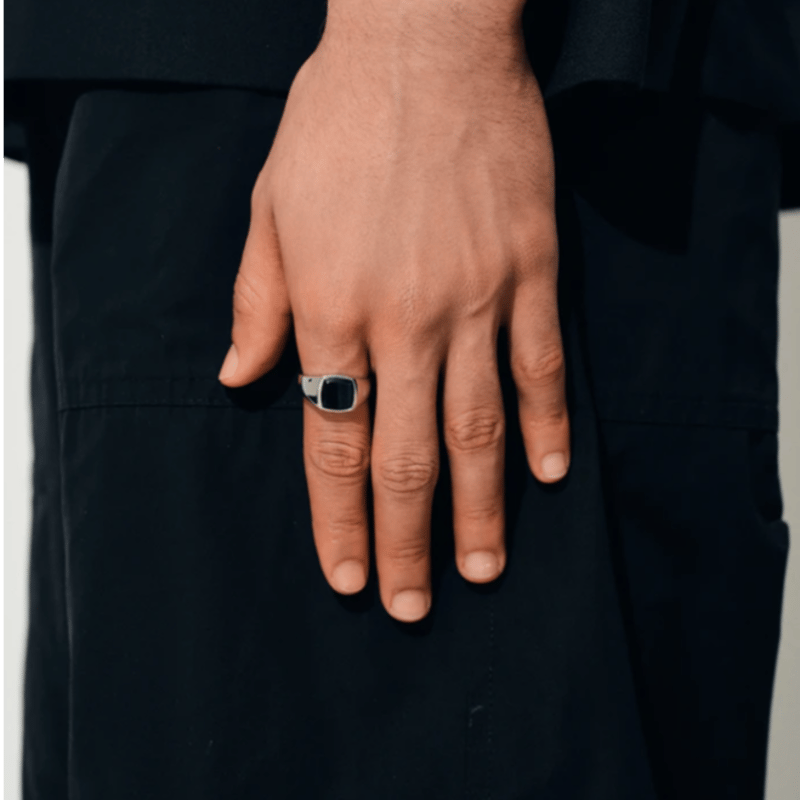 TOMWOOD Kay Ring Blue Hawk Eye | UNKER