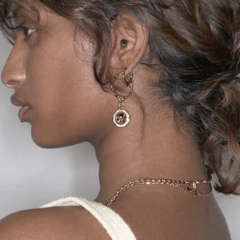 MARIA BLACK Gemma 18 Hoop Gold HP | UNKER 