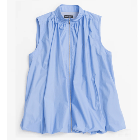 MAISON SPECIAL  Balloon Silhouette Typewriter Tunic　<blue>
