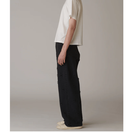 INSCRIRE      Dot Hole Denim Pants