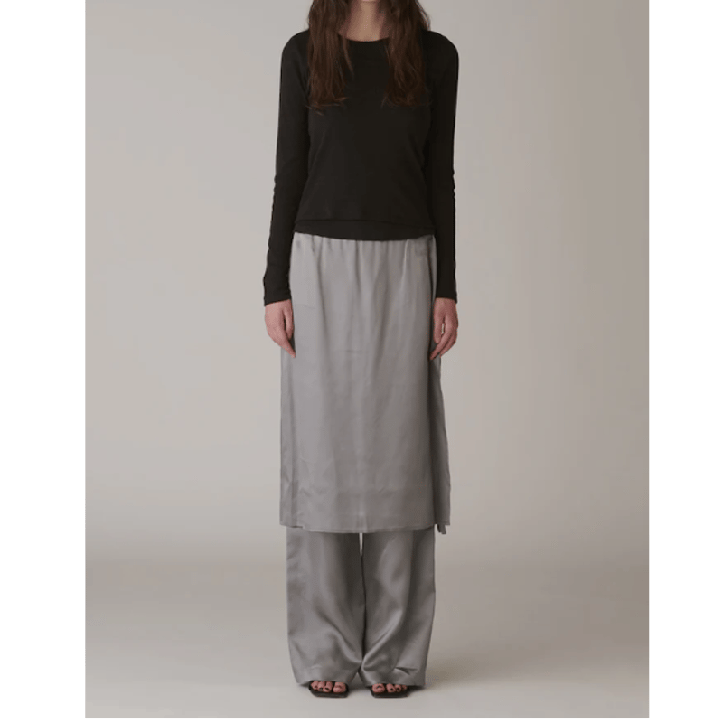 INSCRIRE Cupro Layered Pants | UNKER