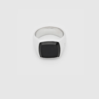 TOM WOOD     Cushion Polished Black Onyx