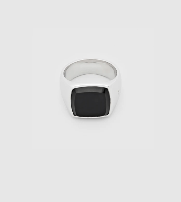TOM WOOD Cushion Polished Black Onyx | UNKER