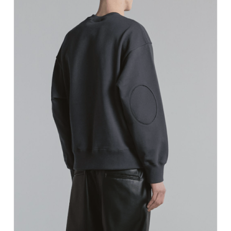 CINOH  HELENEスウェットエルボーパッチディテールPO[GRAY]