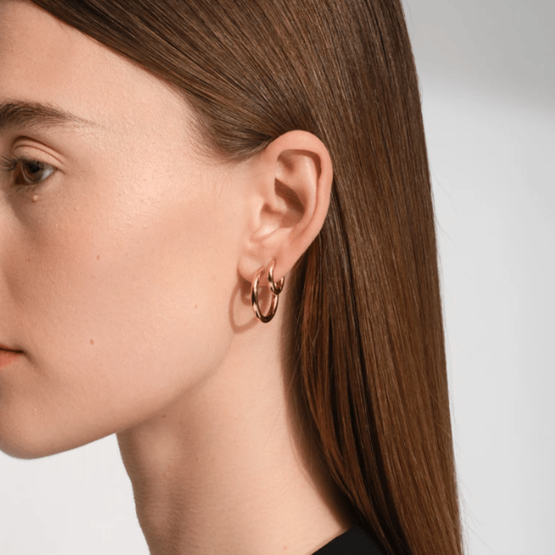 TOM WOOD Classic Hoops Medium (Gold) | UNKER