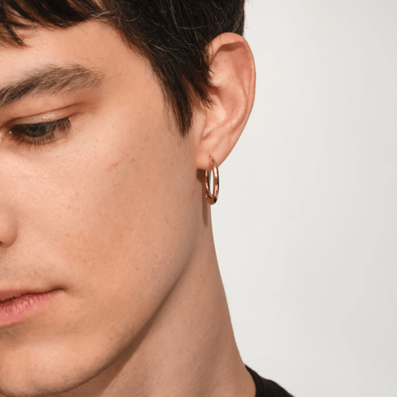 TOMWOOD Classic Hoops Medium Gold 片耳用 Classic Hoops Medium Gold - Tom Wood Project Official Online Store