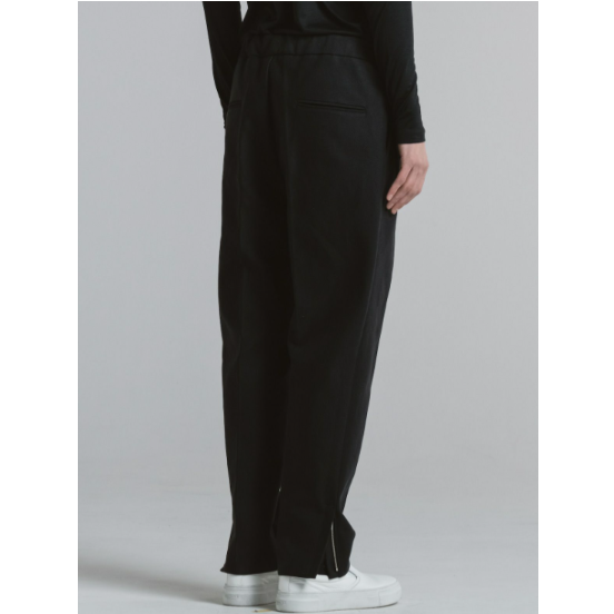 CINOH コットンリラックスパンツ[BLACK] | UNKER