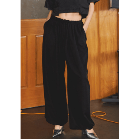 Maison Special  Drawstring Wide Easy Pants