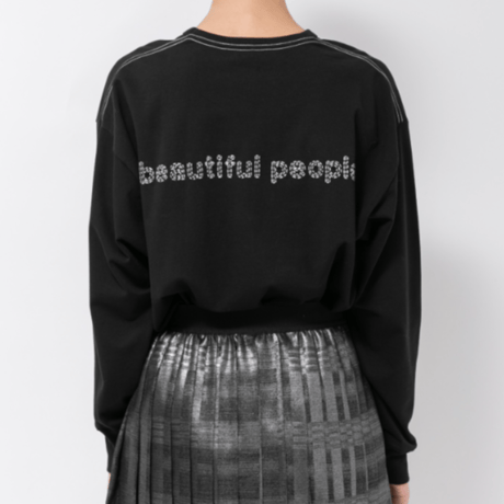 beautiful people  スビンMVSジャージーサシコロゴロングT