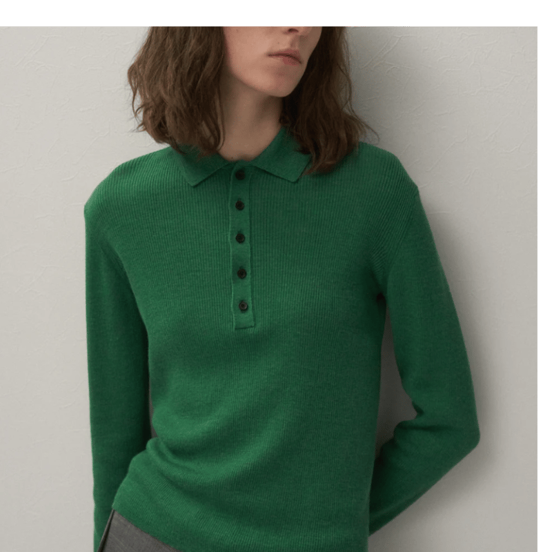トップス ATON RAMIE WOOL RIB | HENRYNECK SWEATER ATON RAMIE WOOL RIB | HENRYNECK SWEATER