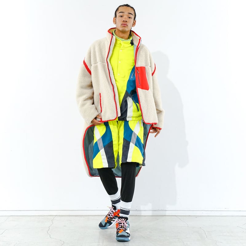 facetasm HIGH-LOW FLEECE ZIPPER JACKET | UNKER facetasm HIGH-LOW FLEECE ZIPPER JACKET | UNKER