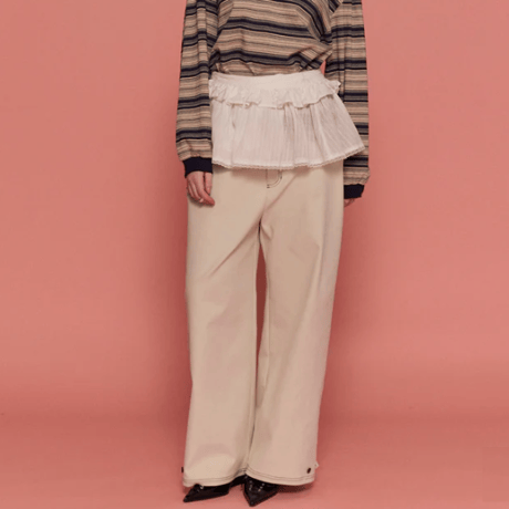 MAISON SPECIAL   Cocoon Silhouette Chino Wide Pants