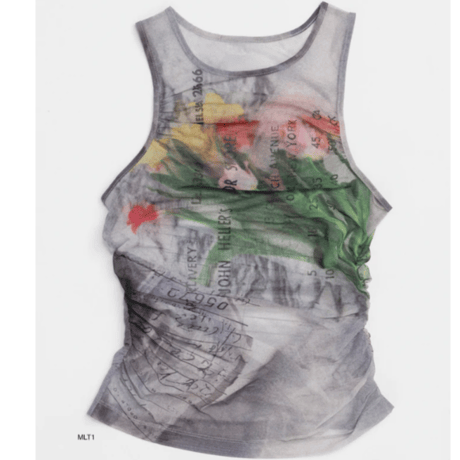Maison Special    Tulip Gather Mesh Tank Top