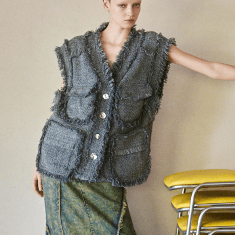 MAISON SPECIAL   Tweed Vest