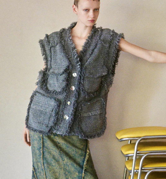 MAISON SPECIAL Tweed Vest | UNKER