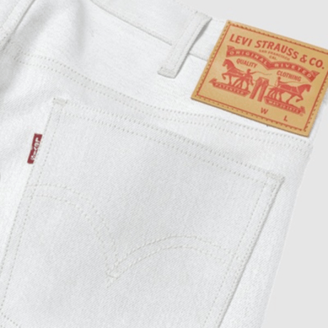 JUNYA WATANABE MAN　綿デニム箔プリント　Ｌｅｖｉ’ｓＷネーム　パンツ