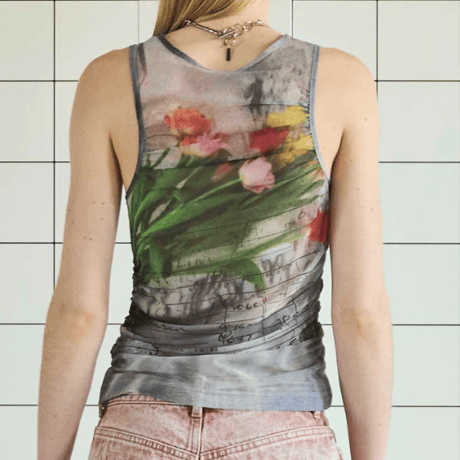 Maison Special    Tulip Gather Mesh Tank Top