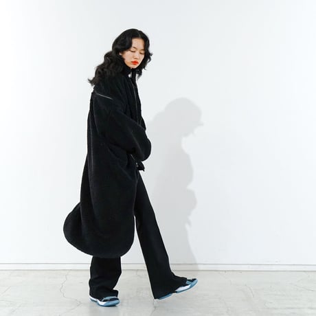 facetasm HIGH-LOW FLEECE ZIPPER JACKET