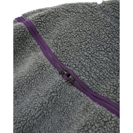 facetasm HIGH-LOW FLEECE ZIPPER JACKET