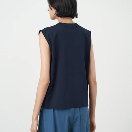 ATON   DRY COTTON JERSEY | NO-SLEEVE PULLOVER