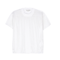 JUNYA WATANABE エステル袋編み×メッシュ柄エンボス加工