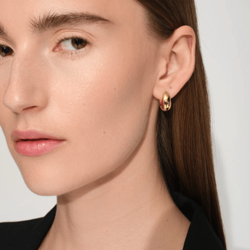 TOMWOOD Ice Hoop Small Gold | UNKER