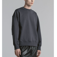CINOH  HELENEスウェットエルボーパッチディテールPO[GRAY]