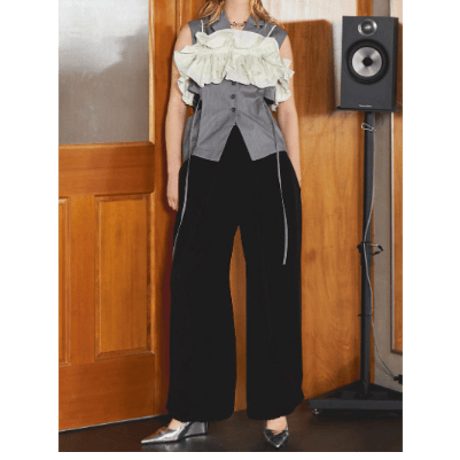 Maison Special  Drawstring Wide Easy Pants