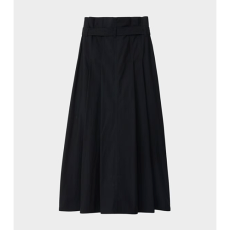 CINOH     TUCK BELT SKIRT (BLACK)
