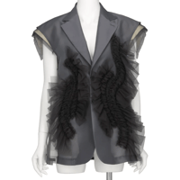 Chika Kisada    TULLE SLEEVELESS JACKET