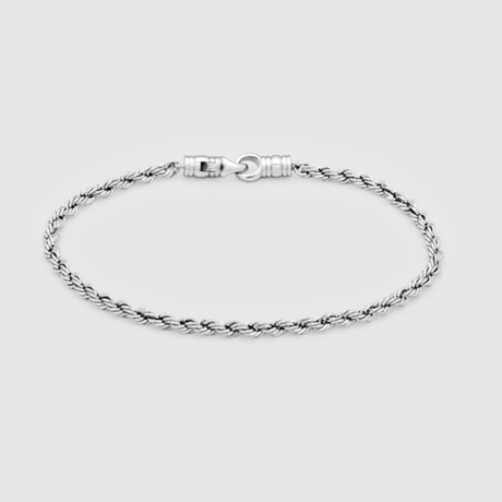 TOMWOOD   Rope Bracelet  silver 7.7INC