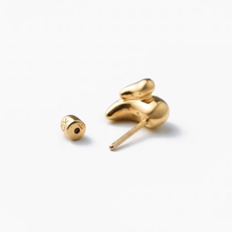 MARIA BLACK  Sagene Trail Stud Pierced Earring Pair - Yellow Gold