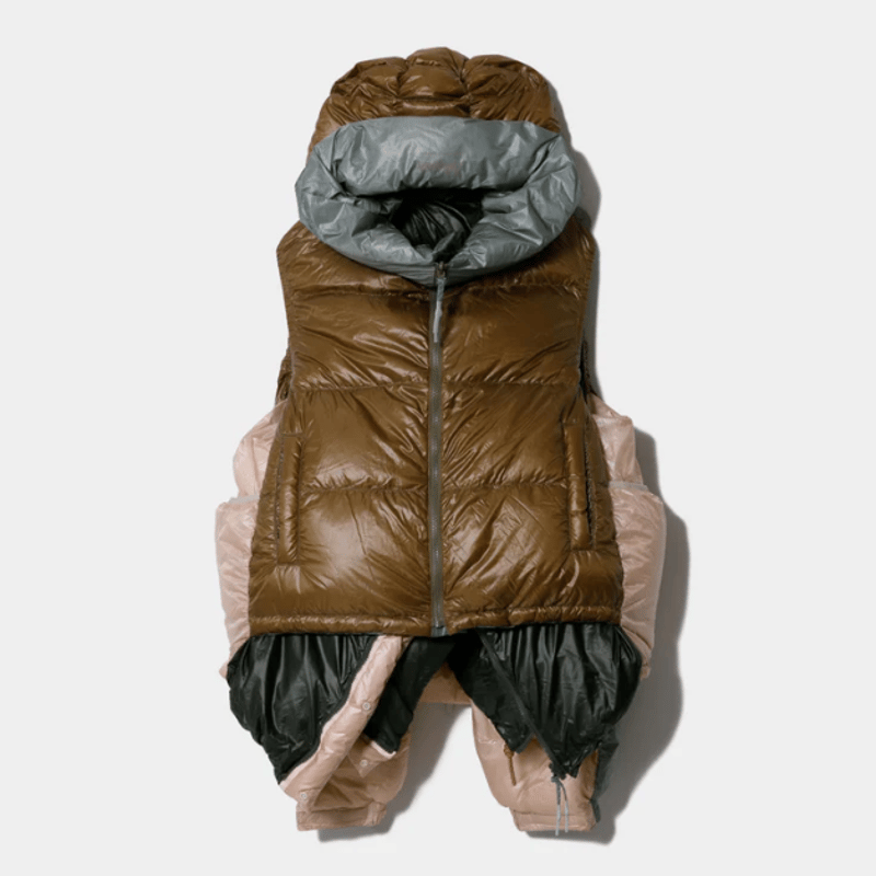 beautiful people NANGA multilayering down vest
