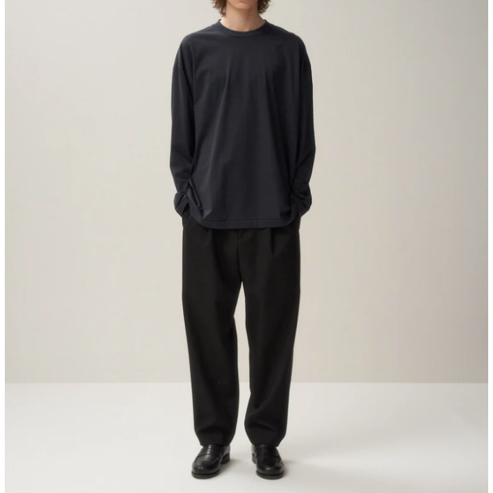 未使用級 ATON エイトン Back satin basic pants 4 ATON BACK SATIN