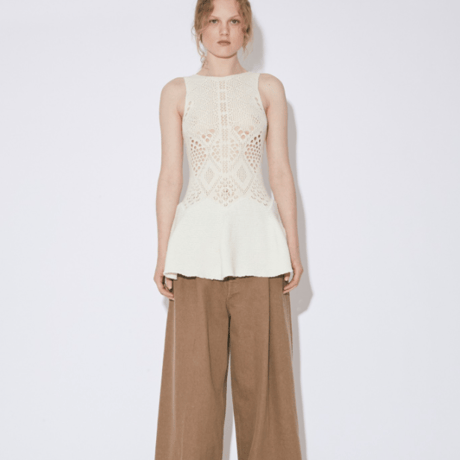 beautiful people   stretchy lace knitted tunic top