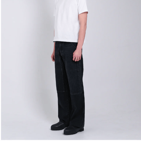 TANAKA    NEW CLASSIC WORK JEANS - BLACK