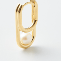 MARIA BLACK   Joined Paths Earring Left Gold HP