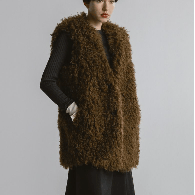 CINOH クリンプドボアベスト | UNKER