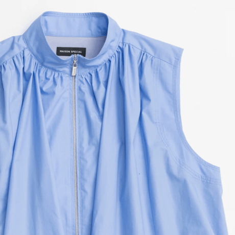 MAISON SPECIAL  Balloon Silhouette Typewriter Tunic　<blue>