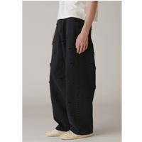 INSCRIRE      Dot Hole Denim Pants